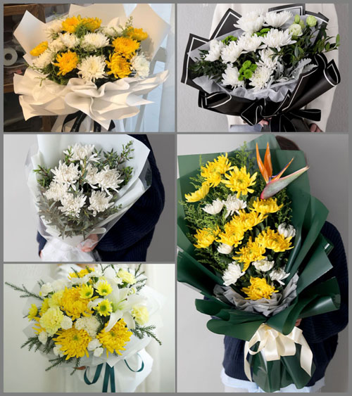 河北沧州献县郭庄镇白事花束代送